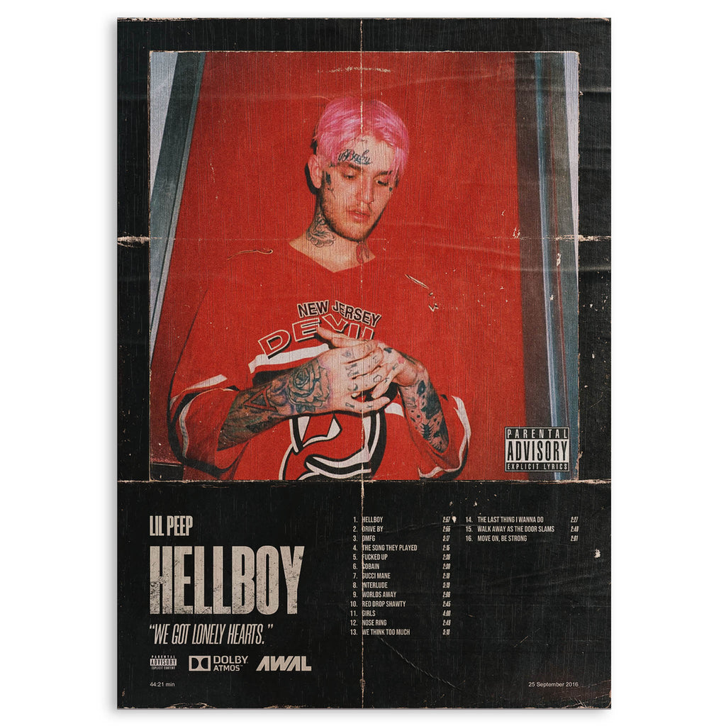 Lil Peep Wood Print by OnWood Australia