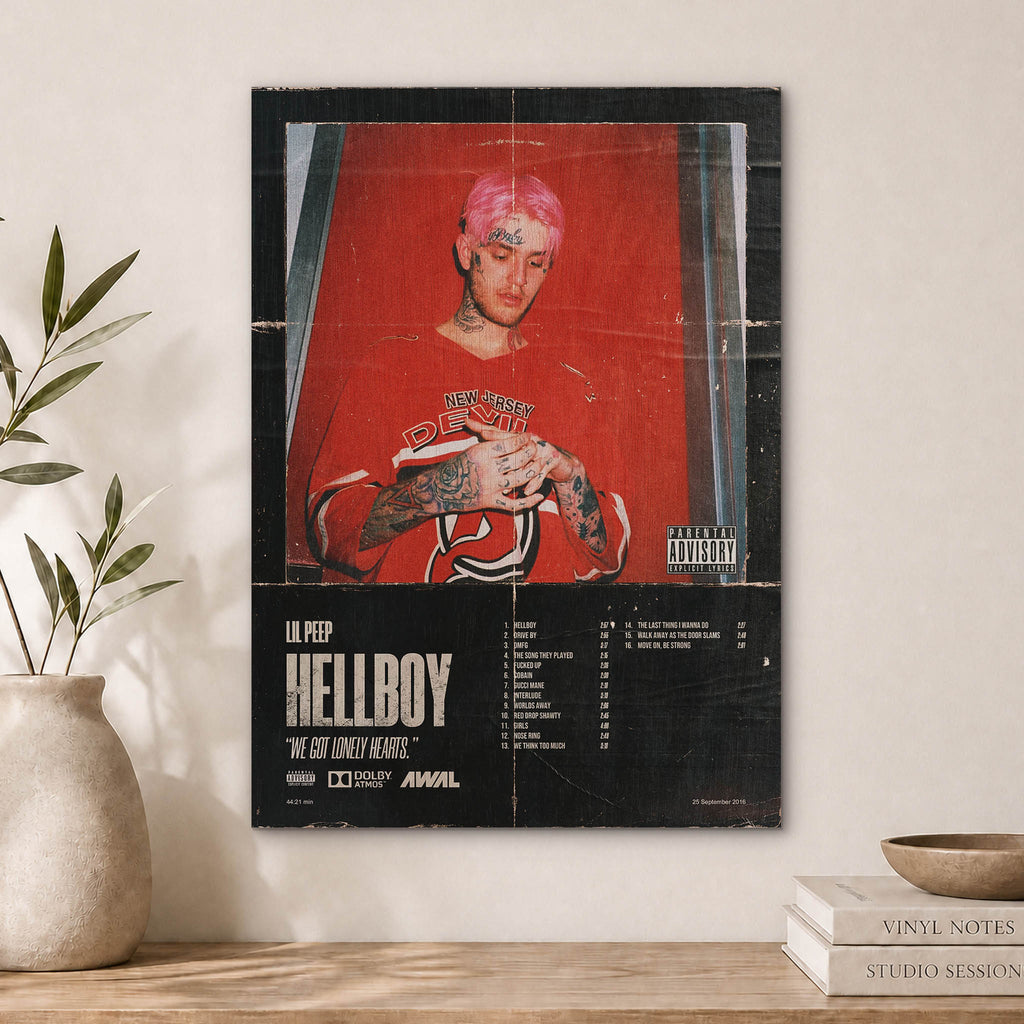 Lil Peep Wood Print by OnWood Australia