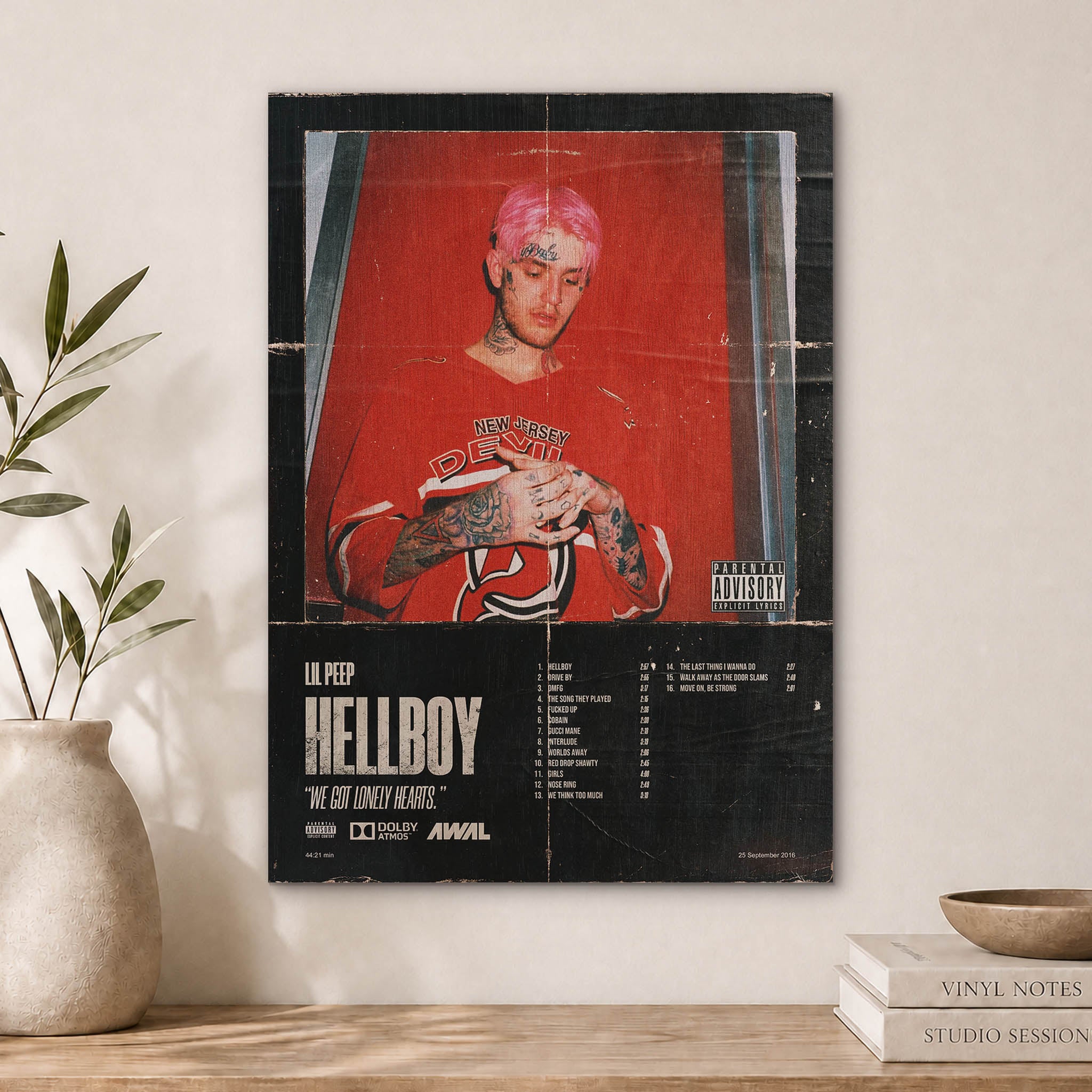 Lil Peep Wood Print by OnWood Australia