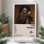 Lil Tecca Plan A Wood Print by OnWood Australia
