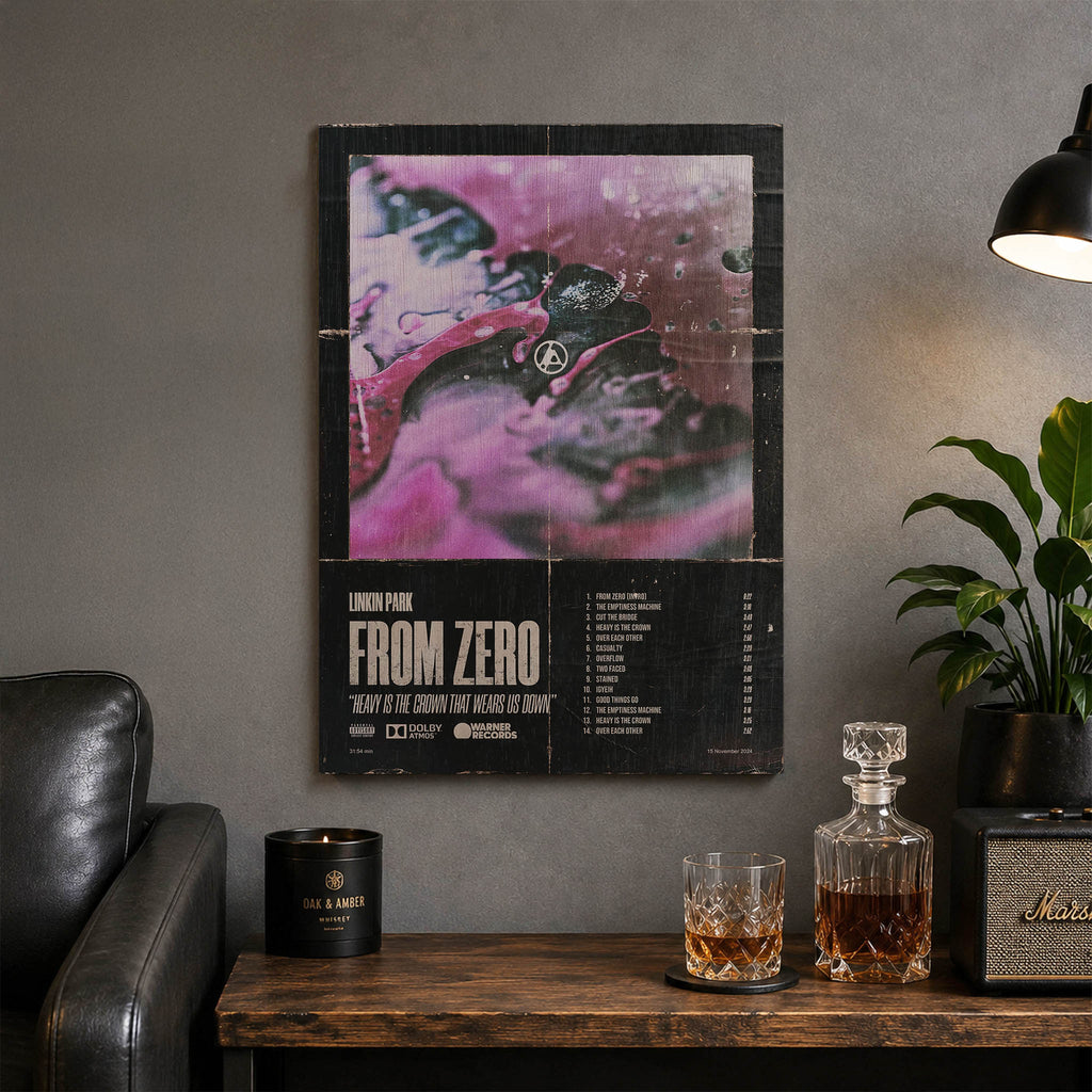 Linkin Park From Zero Wood Print by OnWood Australia