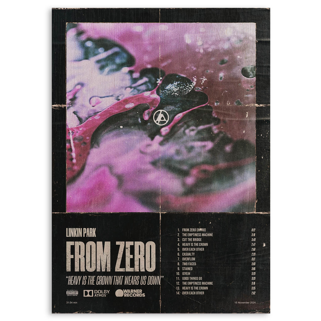 Linkin Park From Zero Wood Print by OnWood Australia