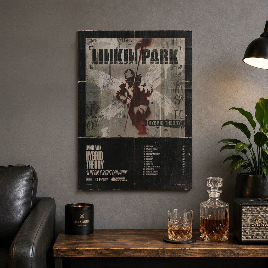 Linkin Park Hybrid Theory Wood Print by OnWood Australia