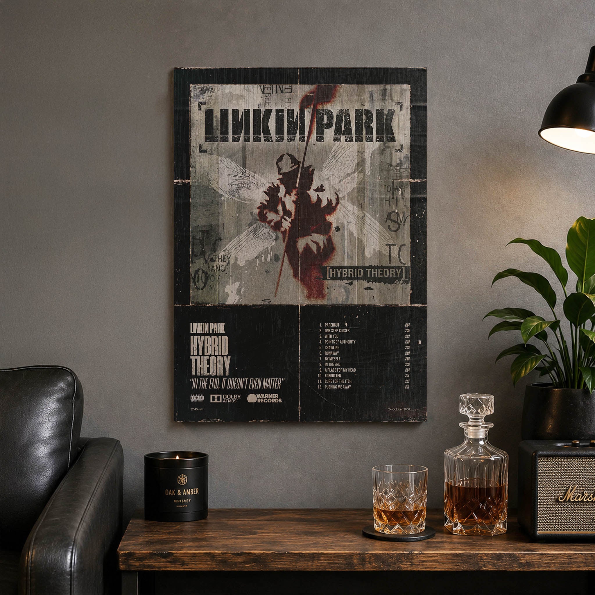 Linkin Park Hybrid Theory Wood Print by OnWood Australia