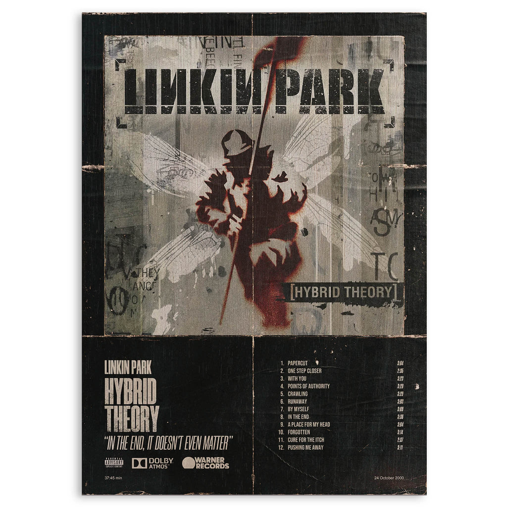 Linkin Park Hybrid Theory Wood Print by OnWood Australia