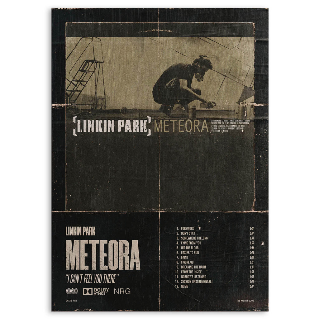 Linkin Park Meteora Wood Print by OnWood Australia