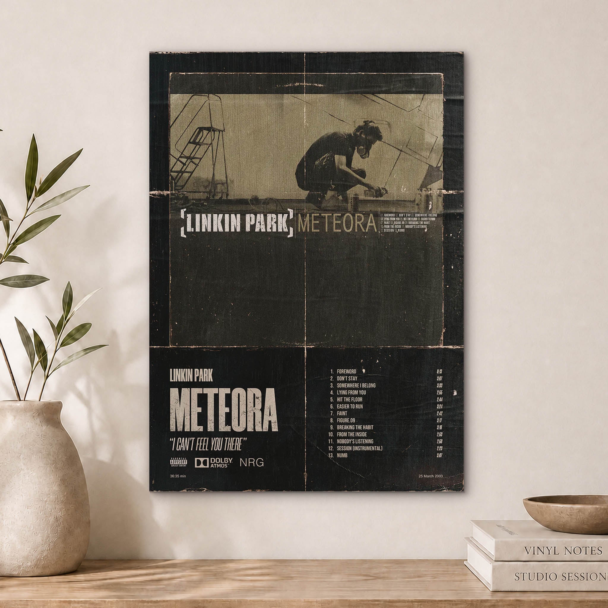 Linkin Park Meteora Wood Print by OnWood Australia