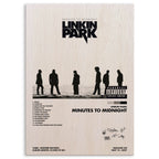 Linkin Park Minutes to Midnight Wood Print by OnWood Australia