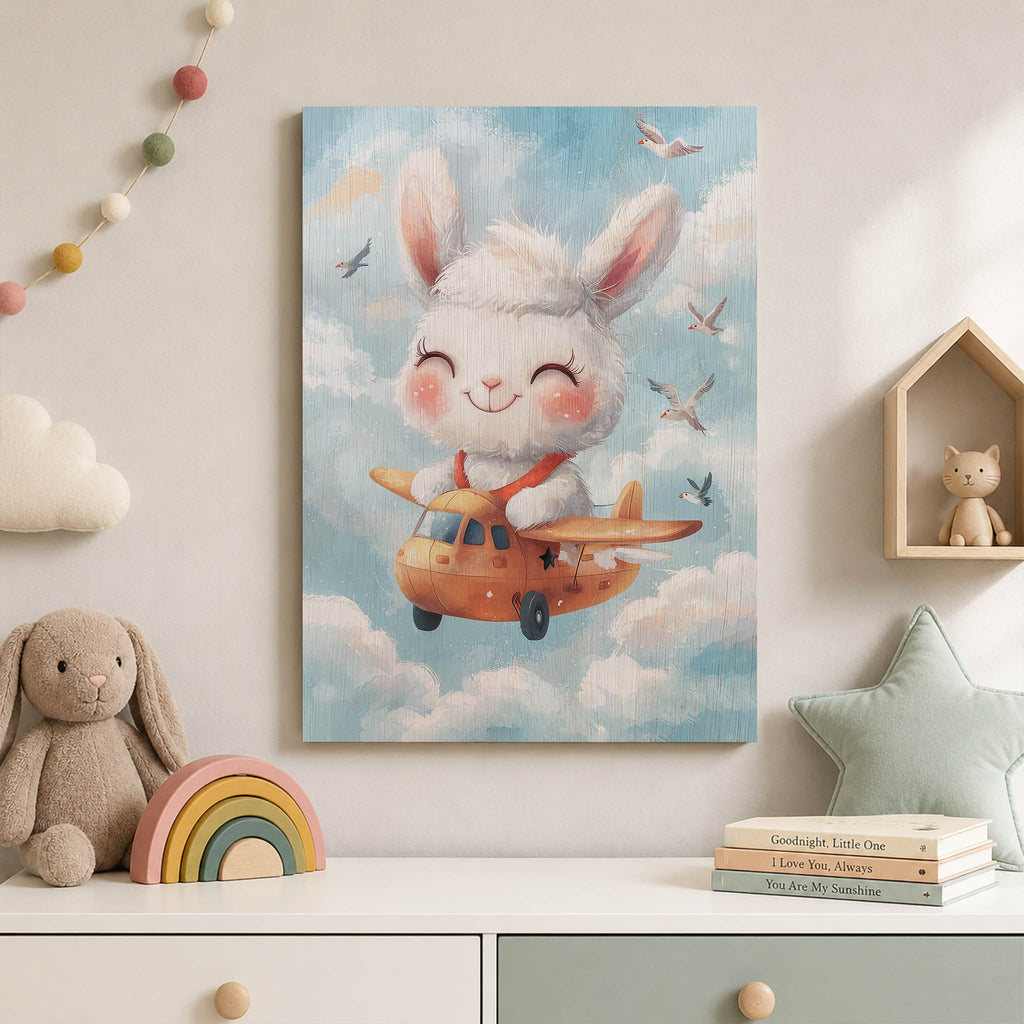 Llama Pilot Wood Print by OnWood Australia
