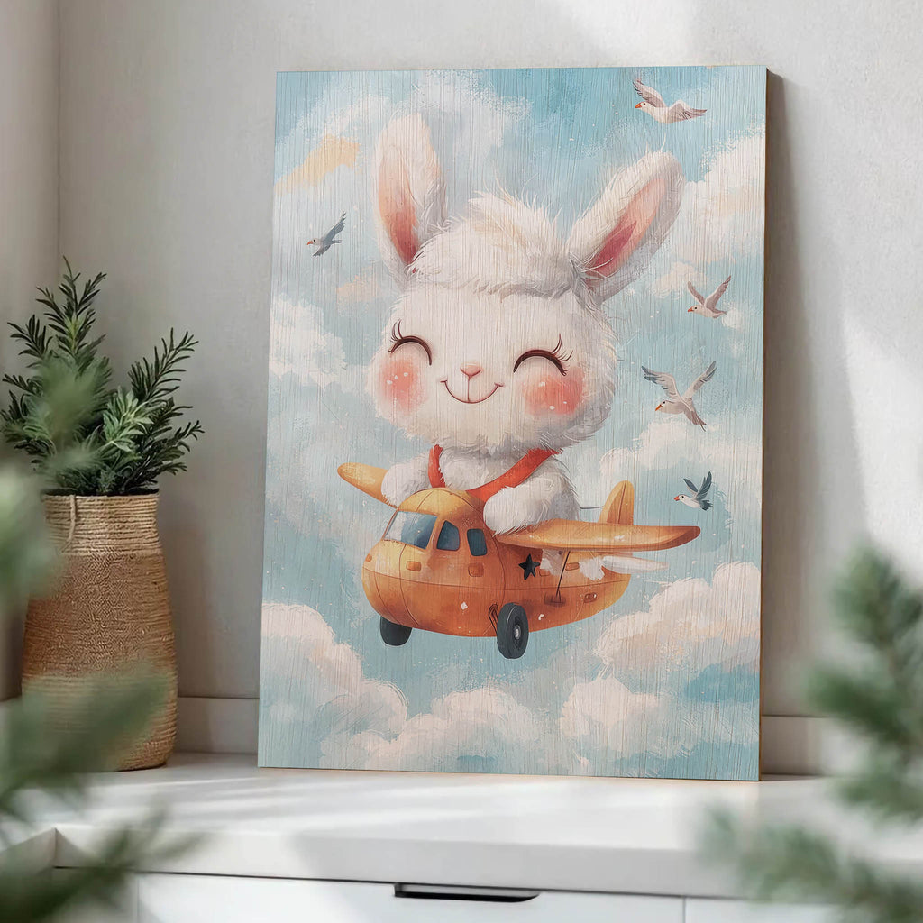 Llama Pilot Wood Print by OnWood Australia