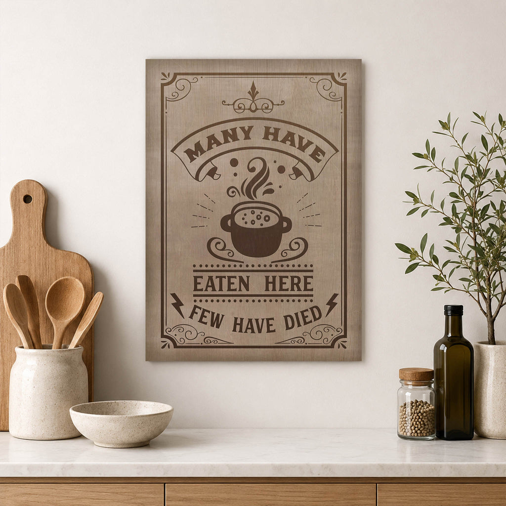Many Have Eaten Wood Print by OnWood Australia