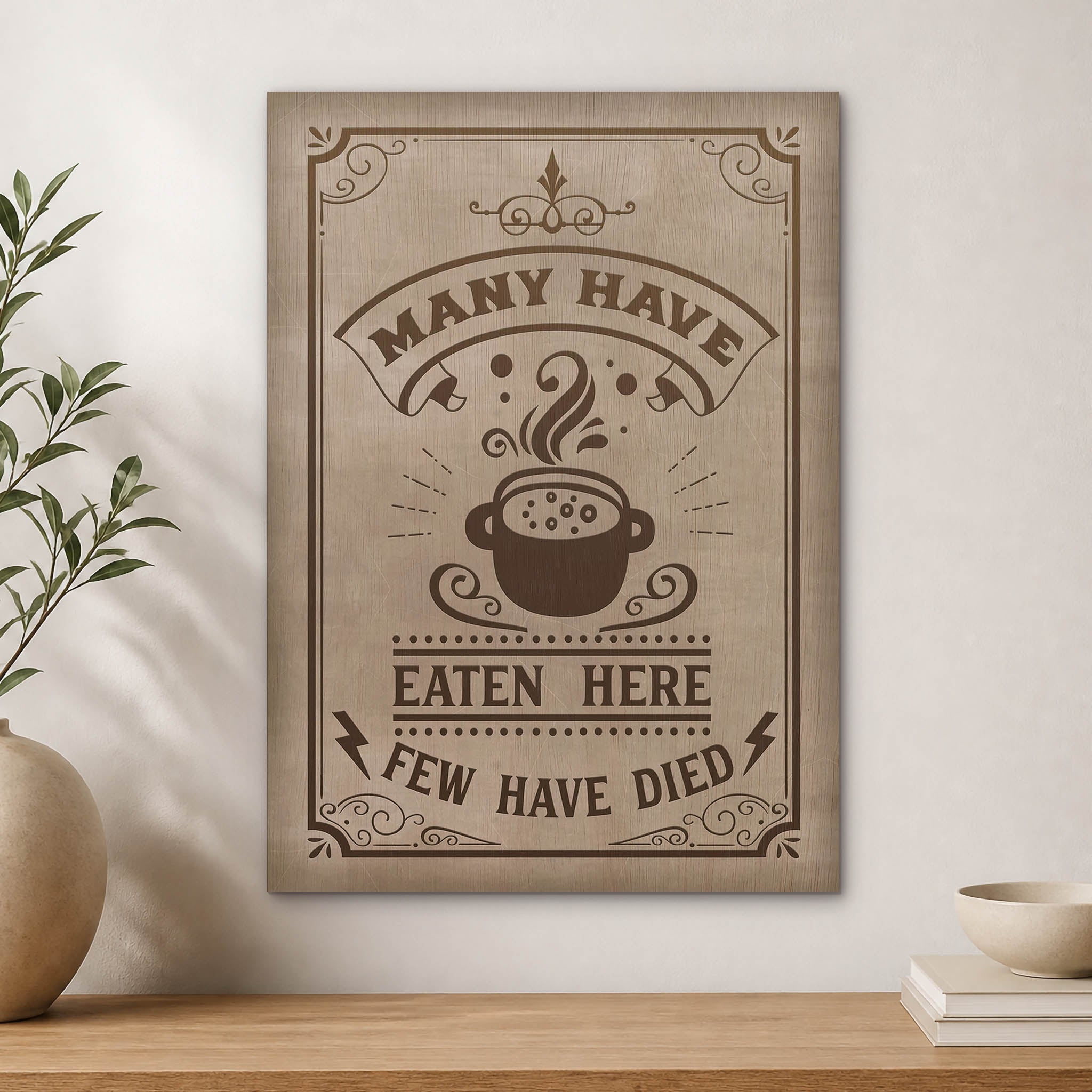 Many Have Eaten Wood Print by OnWood Australia