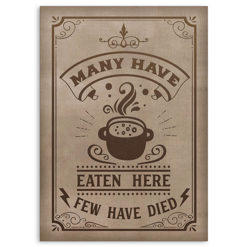 Many Have Eaten Wood Print by OnWood Australia