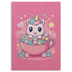 Marshmallow Unicorn Wood Print by OnWood Australia