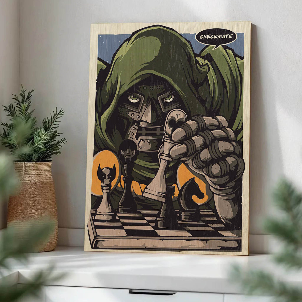 MF DOOM Wood Print by OnWood Australia