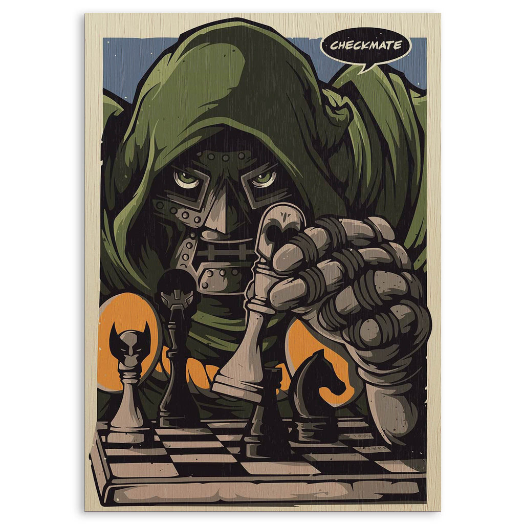 MF DOOM Wood Print by OnWood Australia