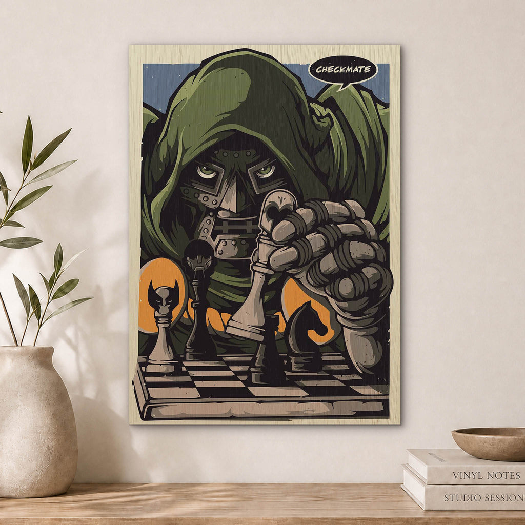 MF DOOM Wood Print by OnWood Australia