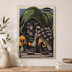 MF DOOM Wood Print by OnWood Australia