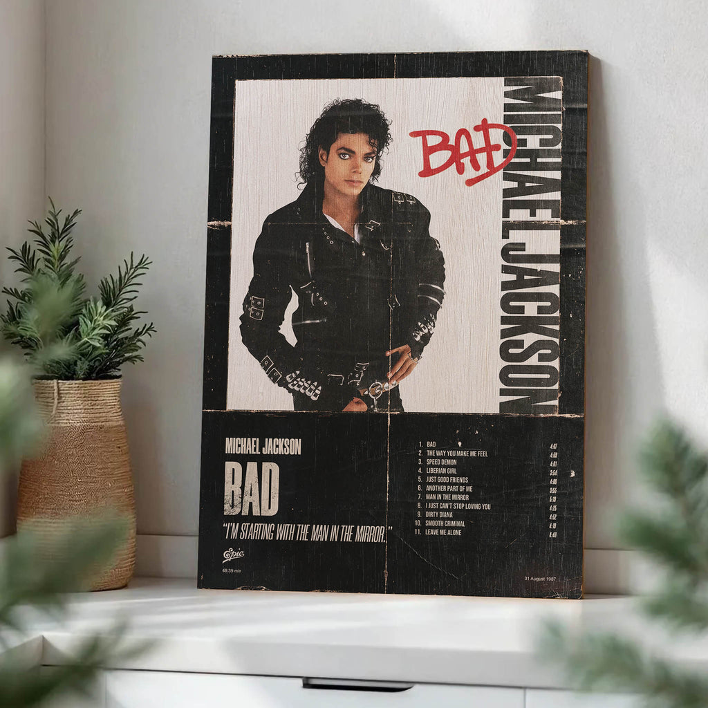 Michael Jackson Wood Print by OnWood Australia