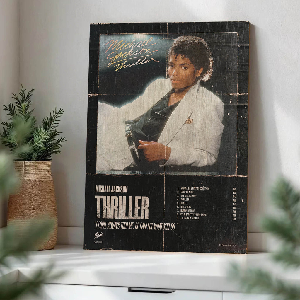 Michael Jackson Wood Print by OnWood Australia