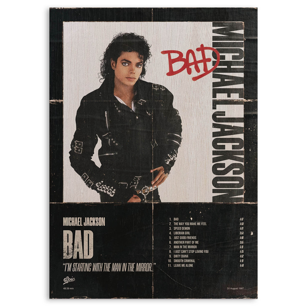Michael Jackson Wood Print by OnWood Australia