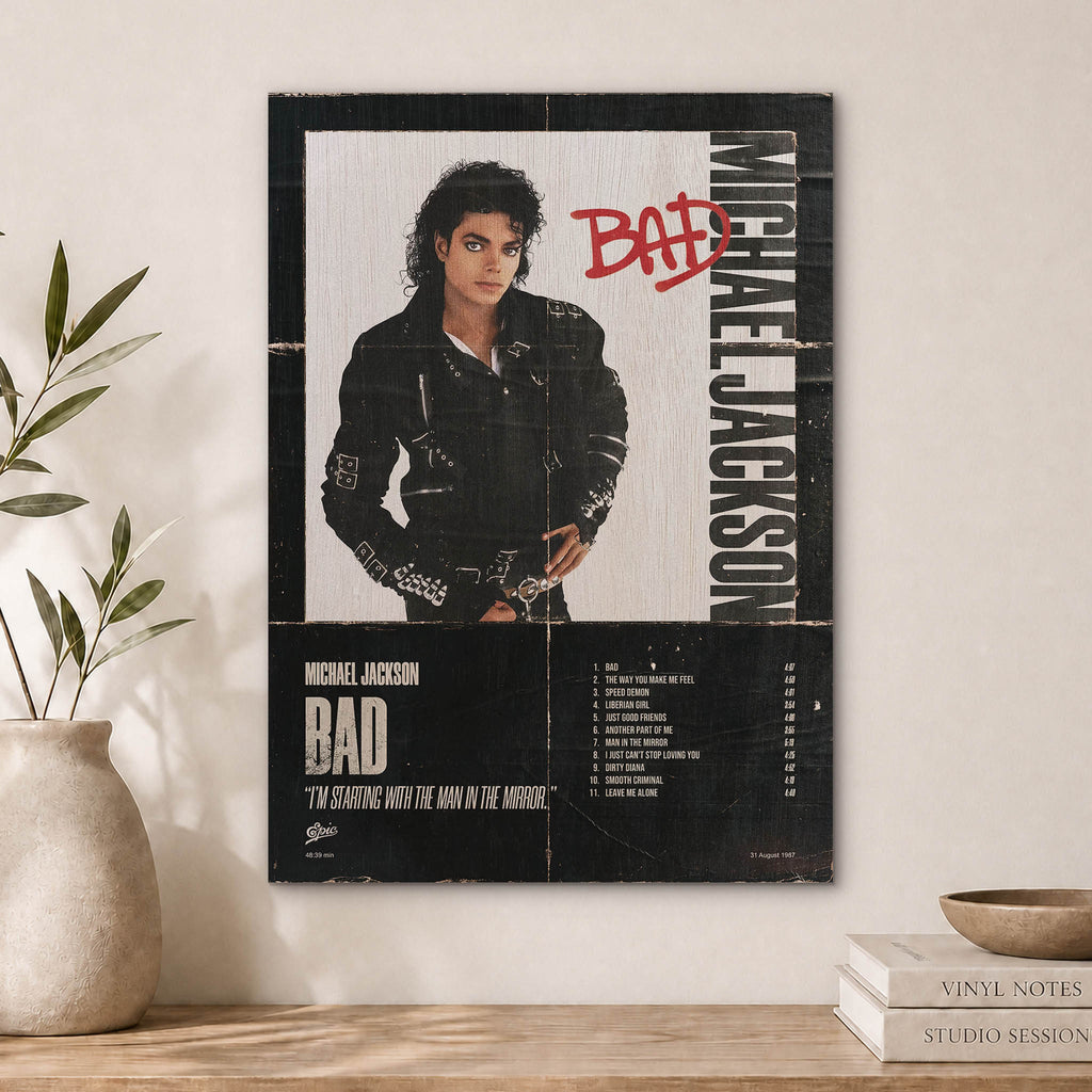 Michael Jackson Wood Print by OnWood Australia