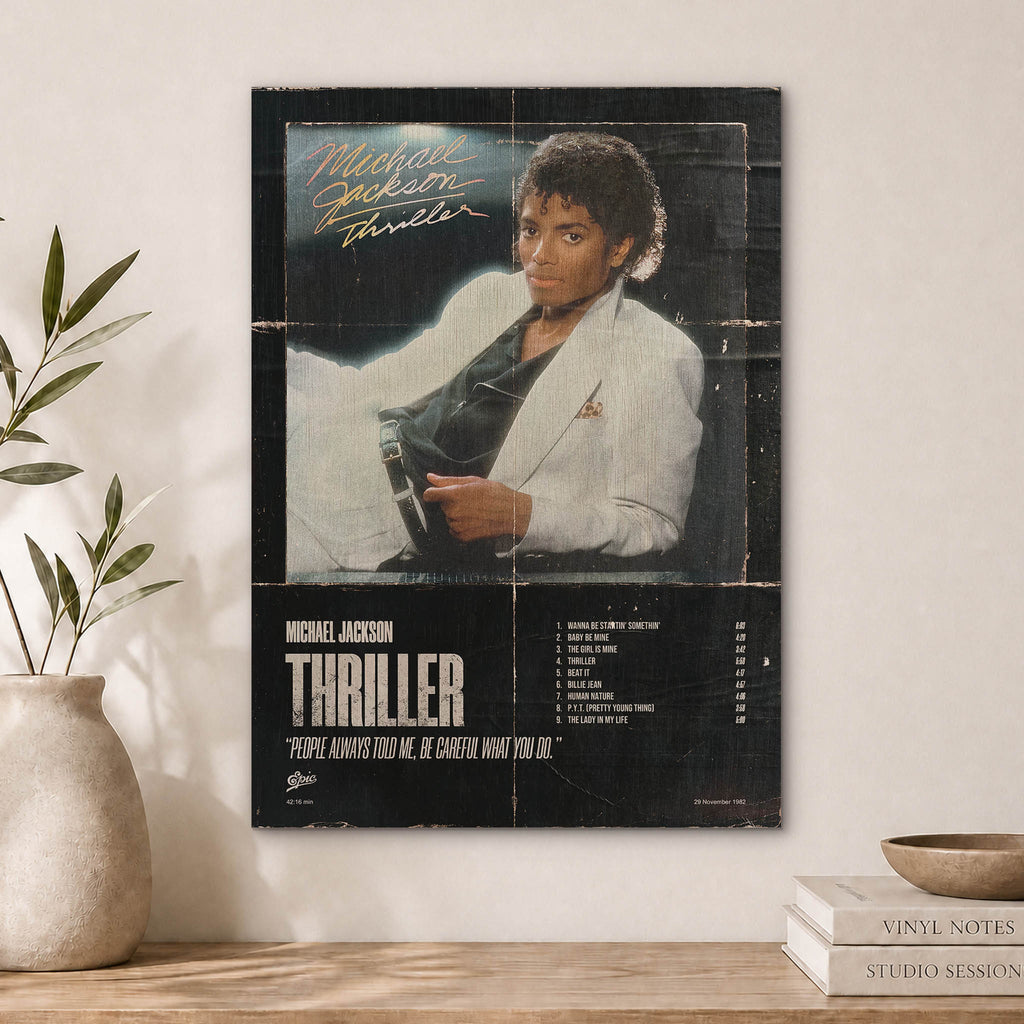 Michael Jackson Wood Print by OnWood Australia