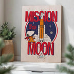 Mission to the Moon Wood Print by OnWood Australia