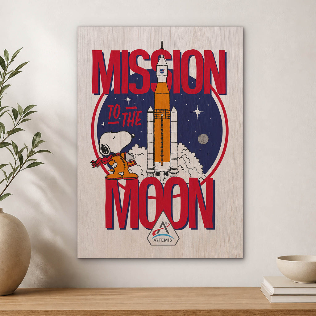 Mission to the Moon Wood Print by OnWood Australia