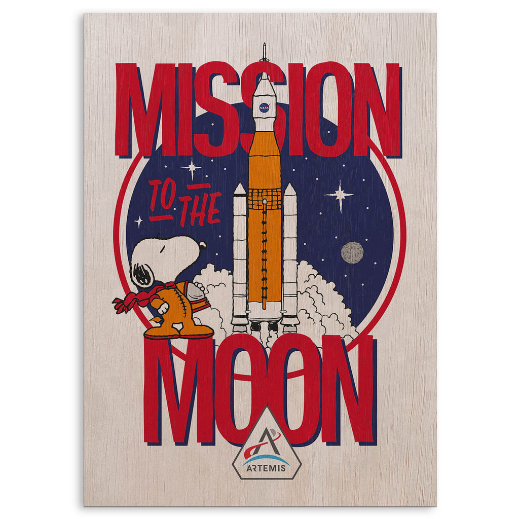 Mission to the Moon Wood Print by OnWood Australia