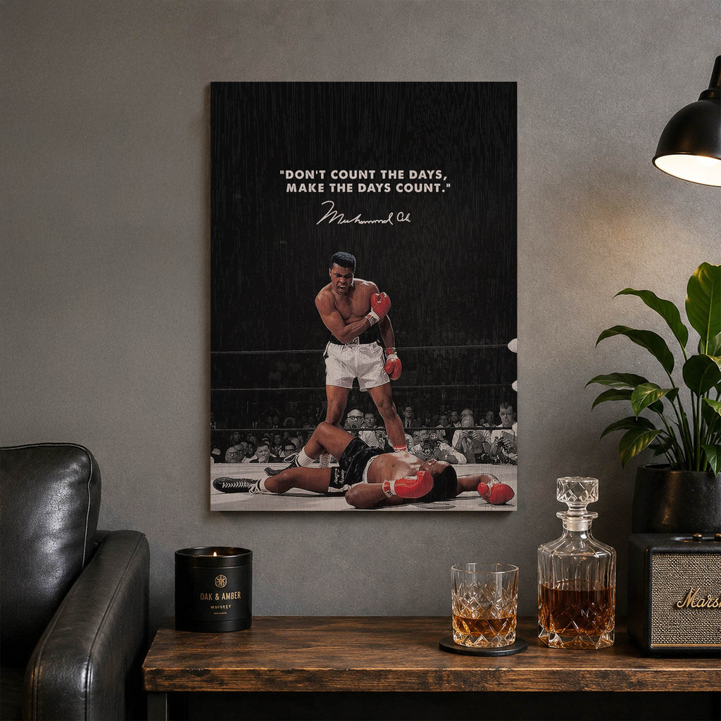 Muhammad Ali Wood Print by OnWood Australia