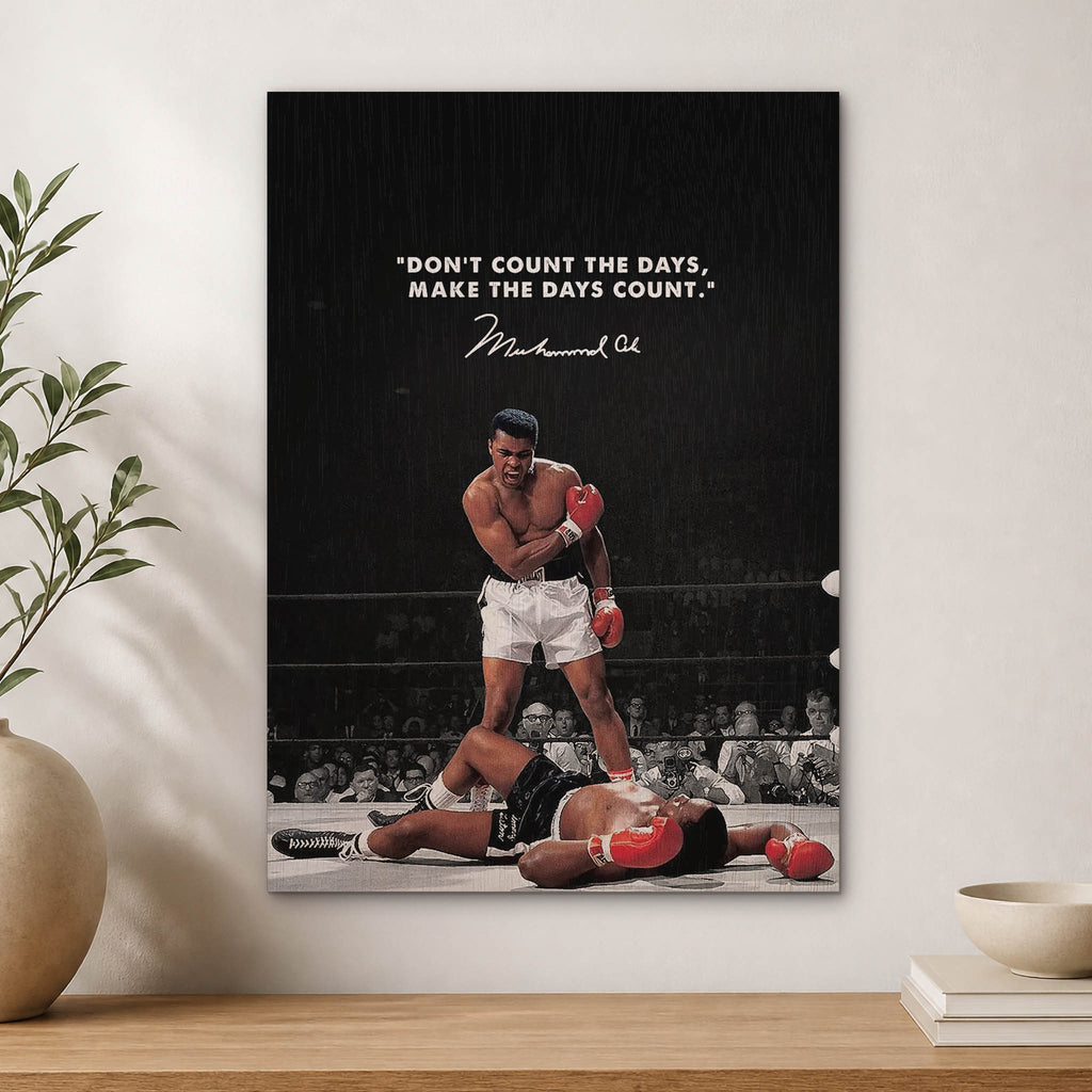 Muhammad Ali Wood Print by OnWood Australia