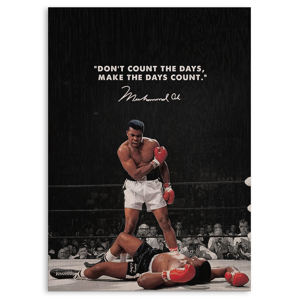 Muhammad Ali Wood Print by OnWood Australia