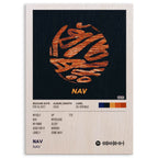 NAV Mixtape Wood Print by OnWood Australia