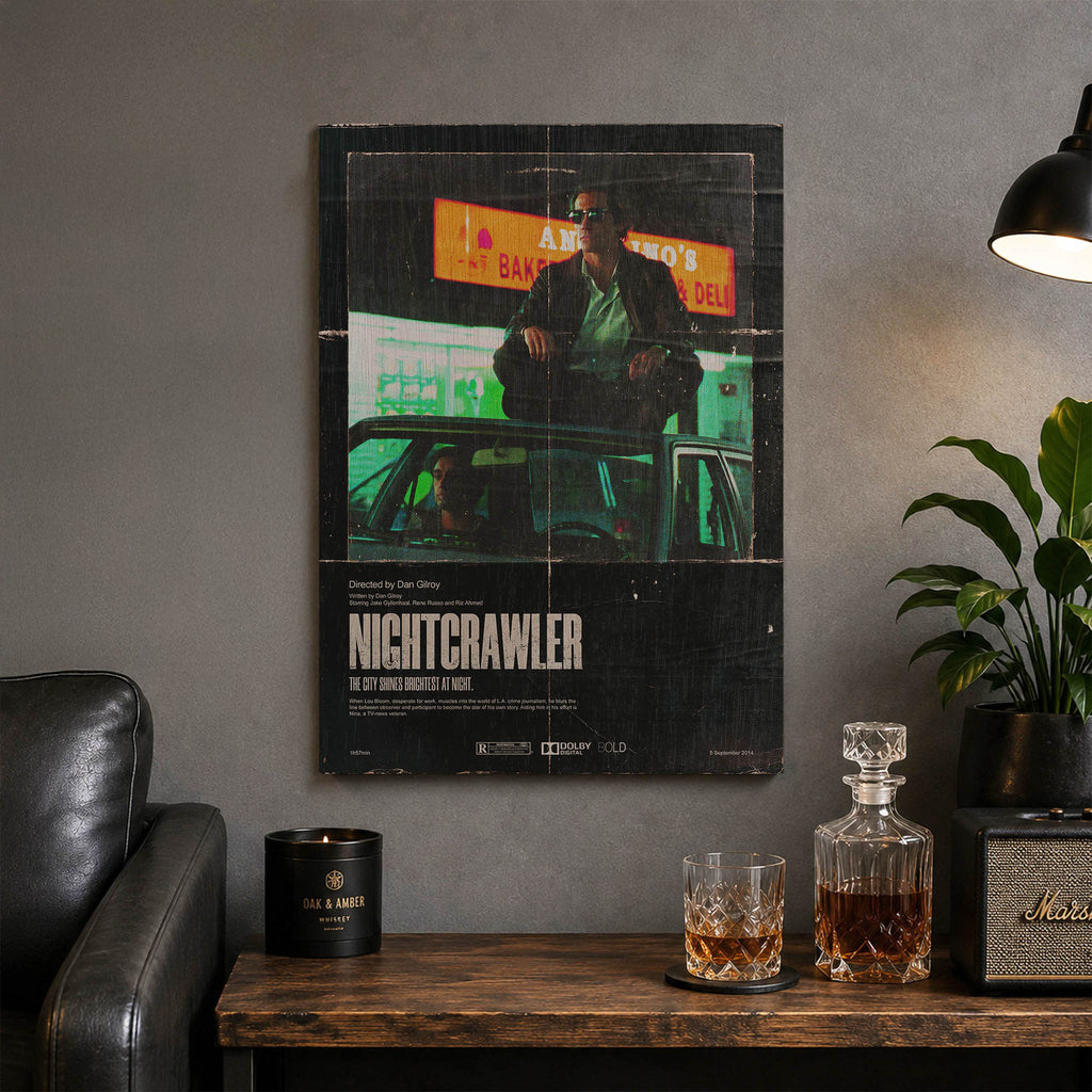 Nightcrawler Wood Print by OnWood Australia