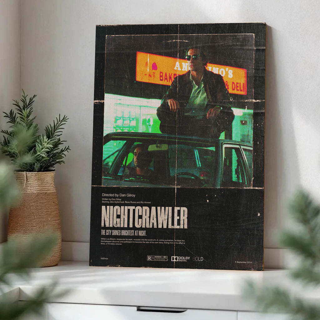 Nightcrawler Wood Print by OnWood Australia