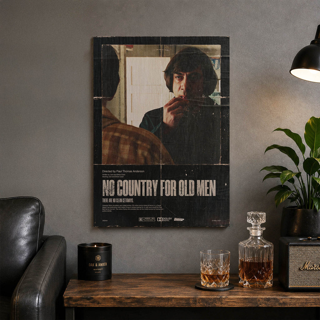 No Country for Old Men 3 Wood Print by OnWood Australia