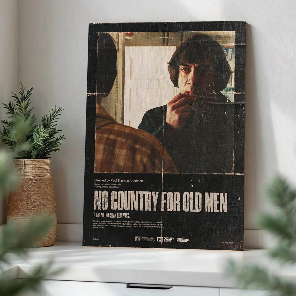 No Country for Old Men 3 Wood Print by OnWood Australia