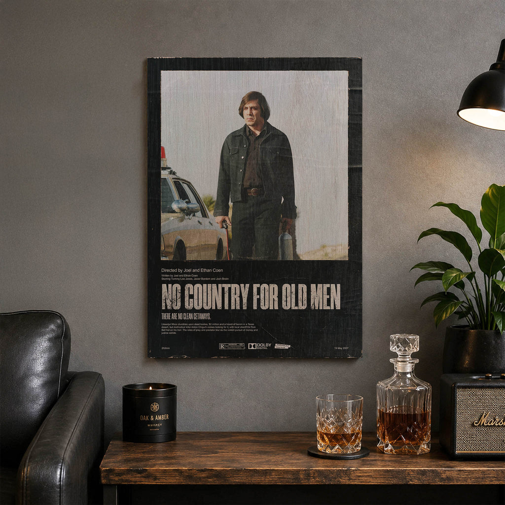 No Country for Old Men Wood Print by OnWood Australia