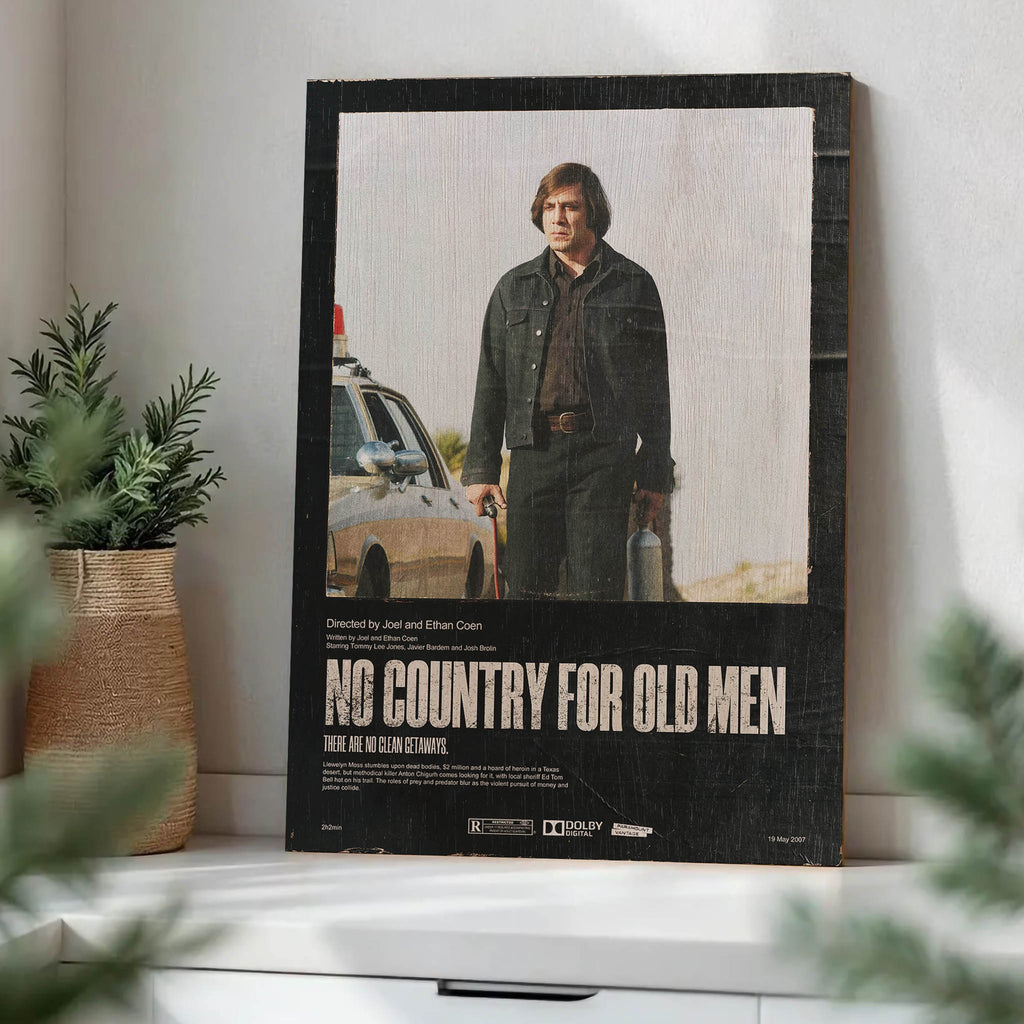 No Country for Old Men Wood Print by OnWood Australia