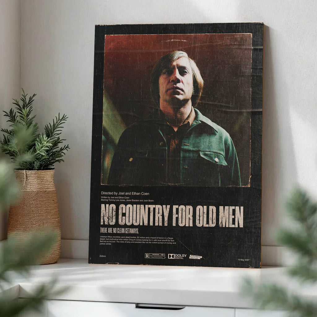 No Country for Old Men Wood Print by OnWood Australia