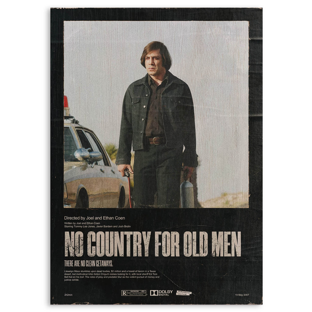 No Country for Old Men Wood Print by OnWood Australia