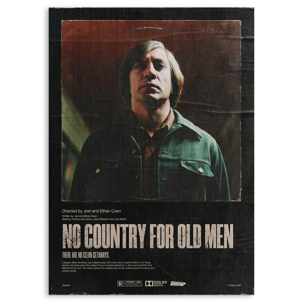 No Country for Old Men Wood Print by OnWood Australia