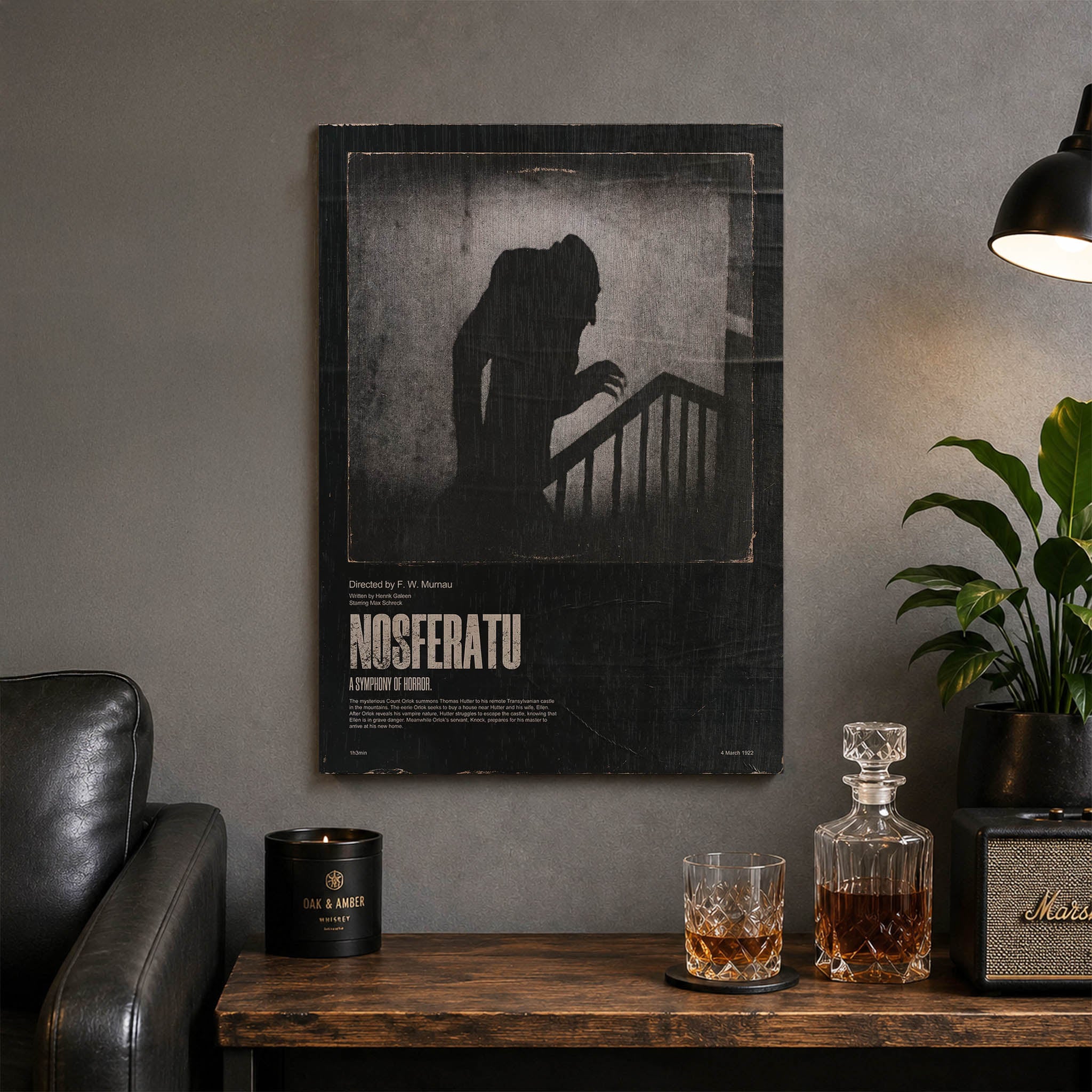 Nosferatu Wood Print by OnWood Australia