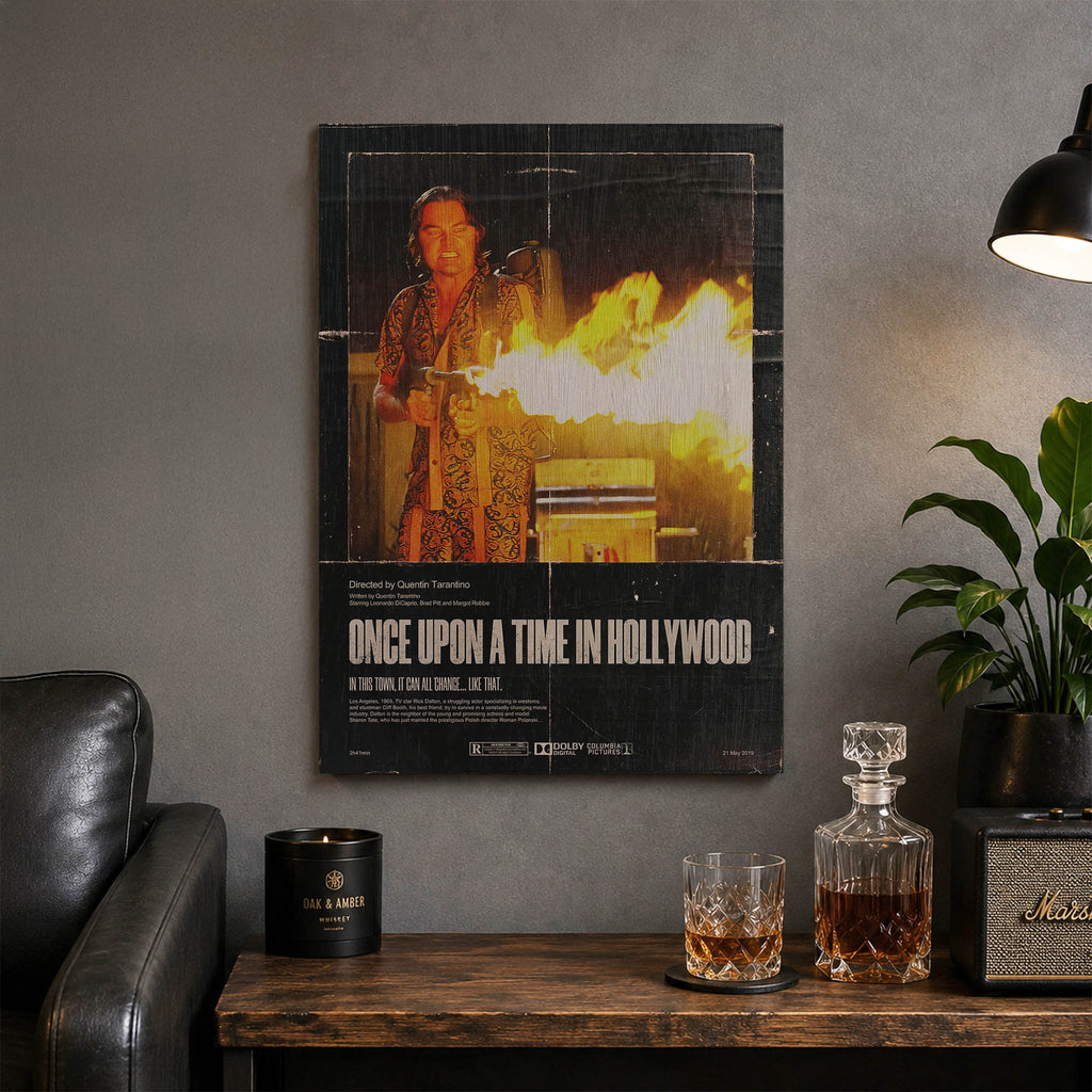 Once Upon a Time in Hollywood Wood Print by OnWood Australia