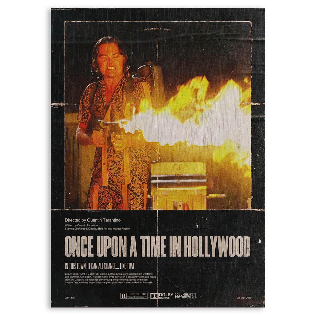 Once Upon a Time in Hollywood Wood Print by OnWood Australia