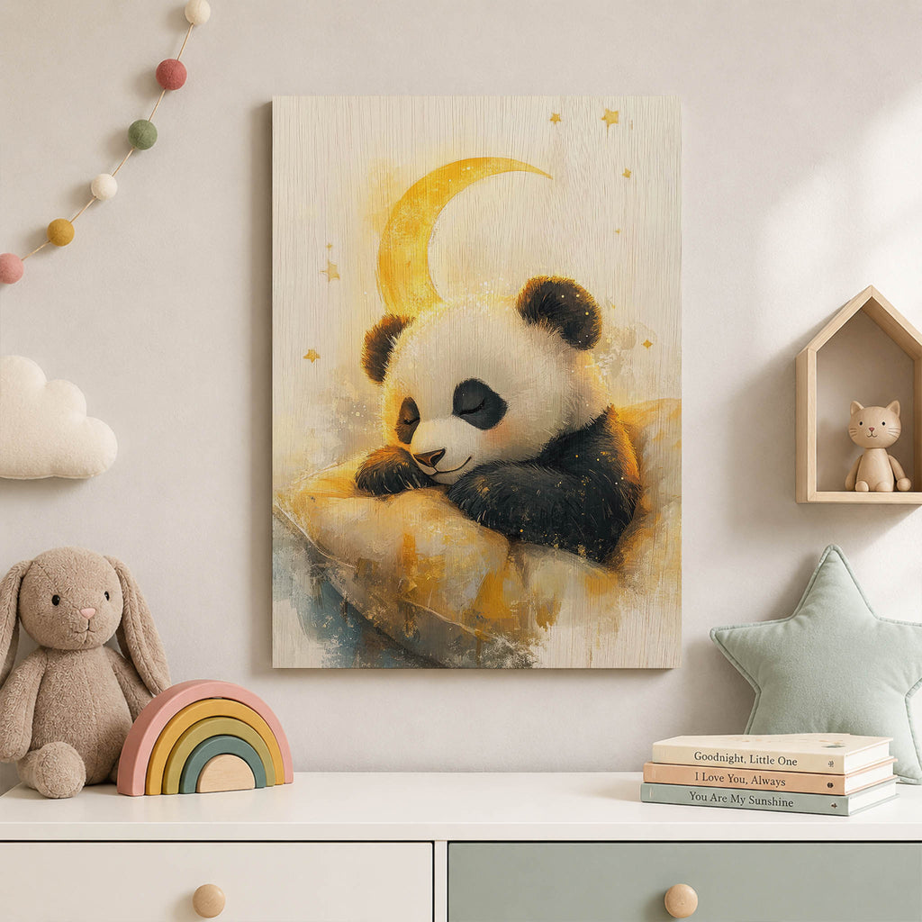 Panda Dream Wood Print by OnWood Australia