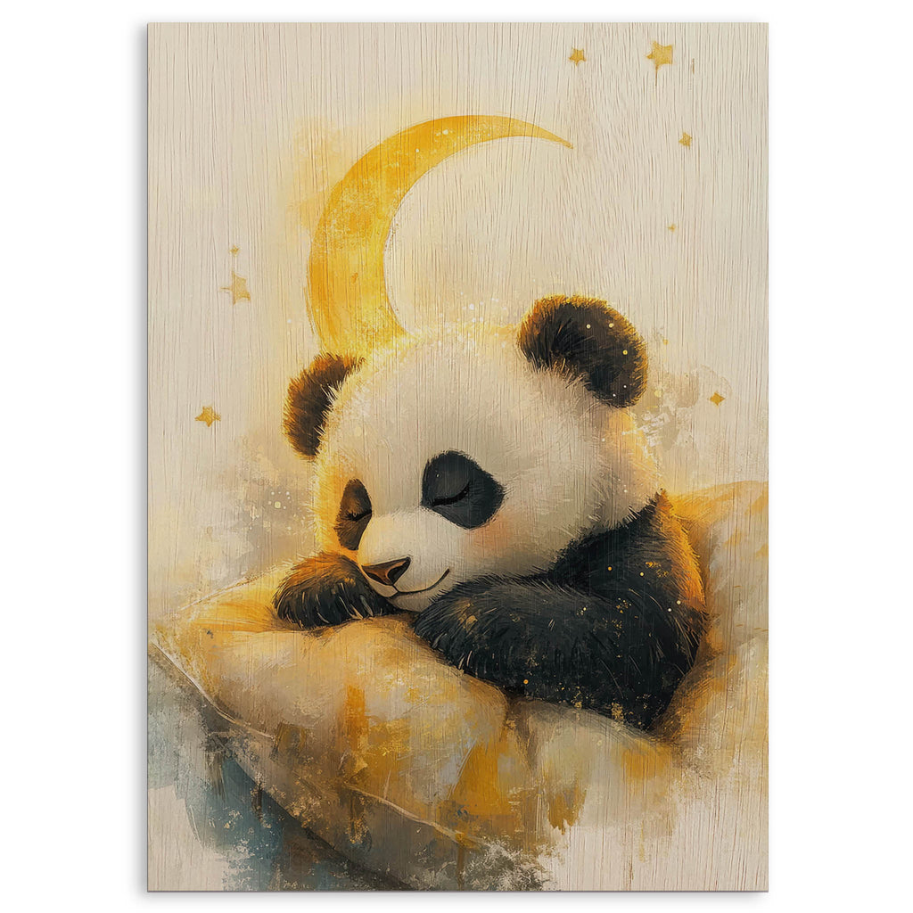 Panda Dream Wood Print by OnWood Australia