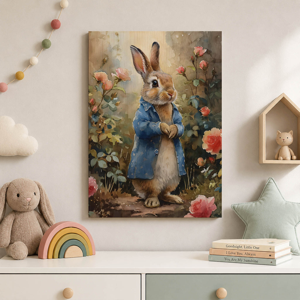Peter Rabbit Wood Print by OnWood Australia