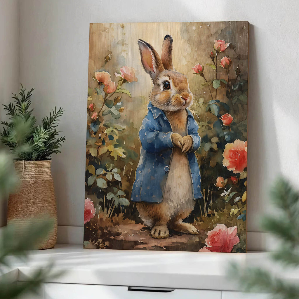 Peter Rabbit Wood Print by OnWood Australia